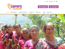 Tablet Screenshot of carersworldwide.org
